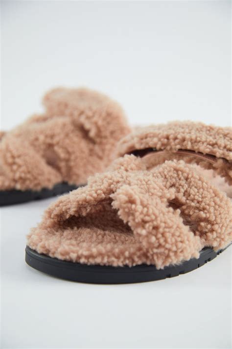 hermès chypre sandals shearling.